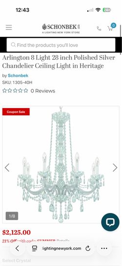 Silver Chandelier