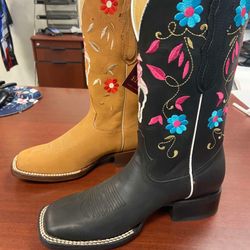 Botas vaqueras de piel para mujer