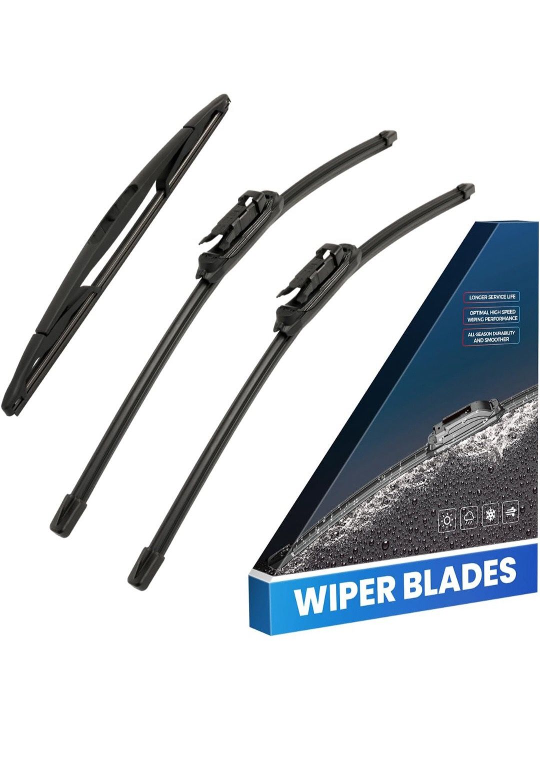 KAX Premium 20in+20in+12in All-Season Windshield Wiper Blades Compatible with Ford Escape 2008-2012,OEM Quality Windshield Wipers with Pinch Tab(Set o