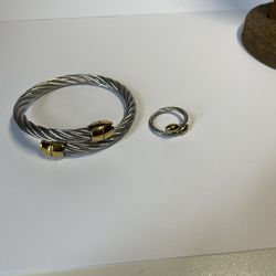 Stainless Steel Bracelet And Ring