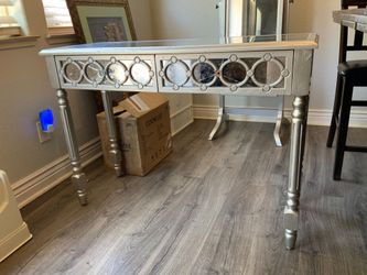Mirrored Console Table with Two Drawers
