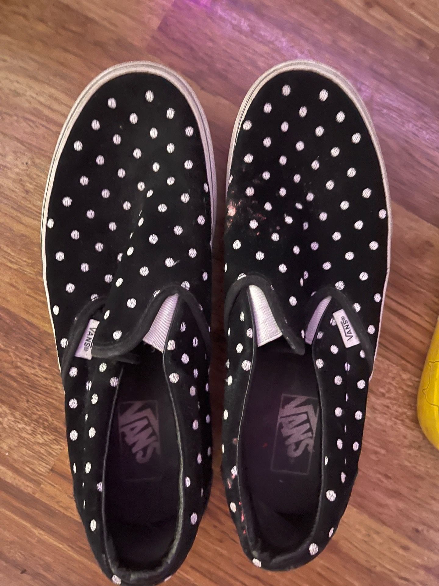 Polka dot thick rubber sole vans