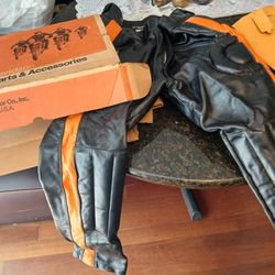Vintage Harley Davidson Leather Racing Pants 