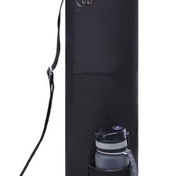 ELENTURE Yoga Mat Bag, Yoga Mat Carrier Full-Zip Exercise Yoga Mat Carry Bag for Women Men with Multi-Functional Storage Pockets and Adjustable Should