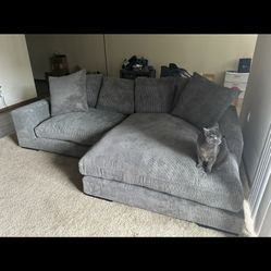Grey Couch Comfortable 
