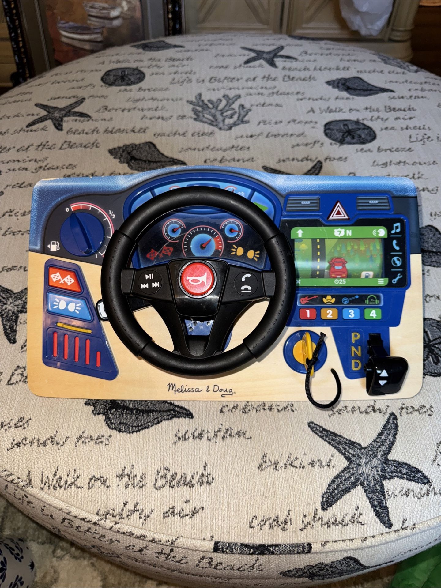 Melissa & Doug Vroom and Zoom Interactive Wooden Car Dashboard