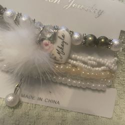 Personalized Beaded Bracelet Mikayla