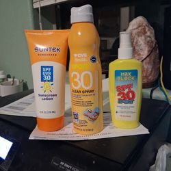 Sunscreen Lotion And Spray