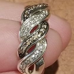 Silver Diamond Ring