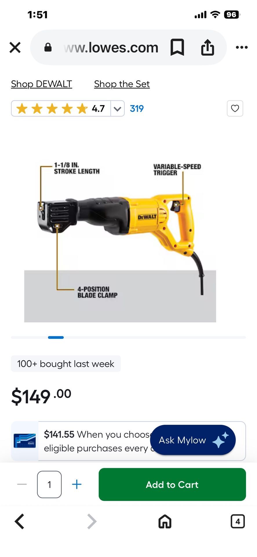 DeWalt Saw # DWE 304 NEW