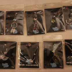 Bundle Of 9 Belly Button Rings