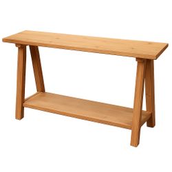 Rustic Console Table with Bottom Shelf