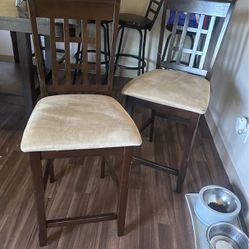 Wood Table Set 4 Chairs