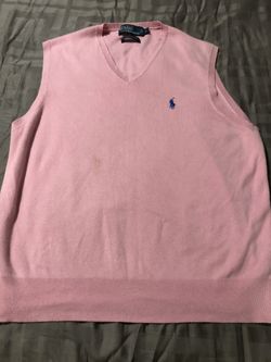 Men’s Pink Polo Vest