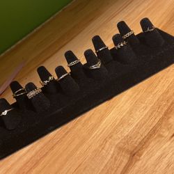 New Gold Tone Color Rings