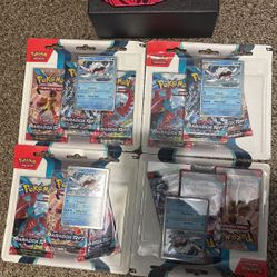 4 Packs Pikachu Pokémon  Collectible Card Game 