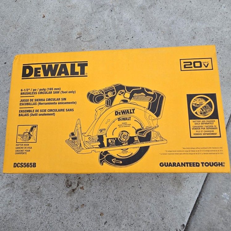 Dewalt 20v Circular Saw Brushless 6 1/2 Brand New Tool Only