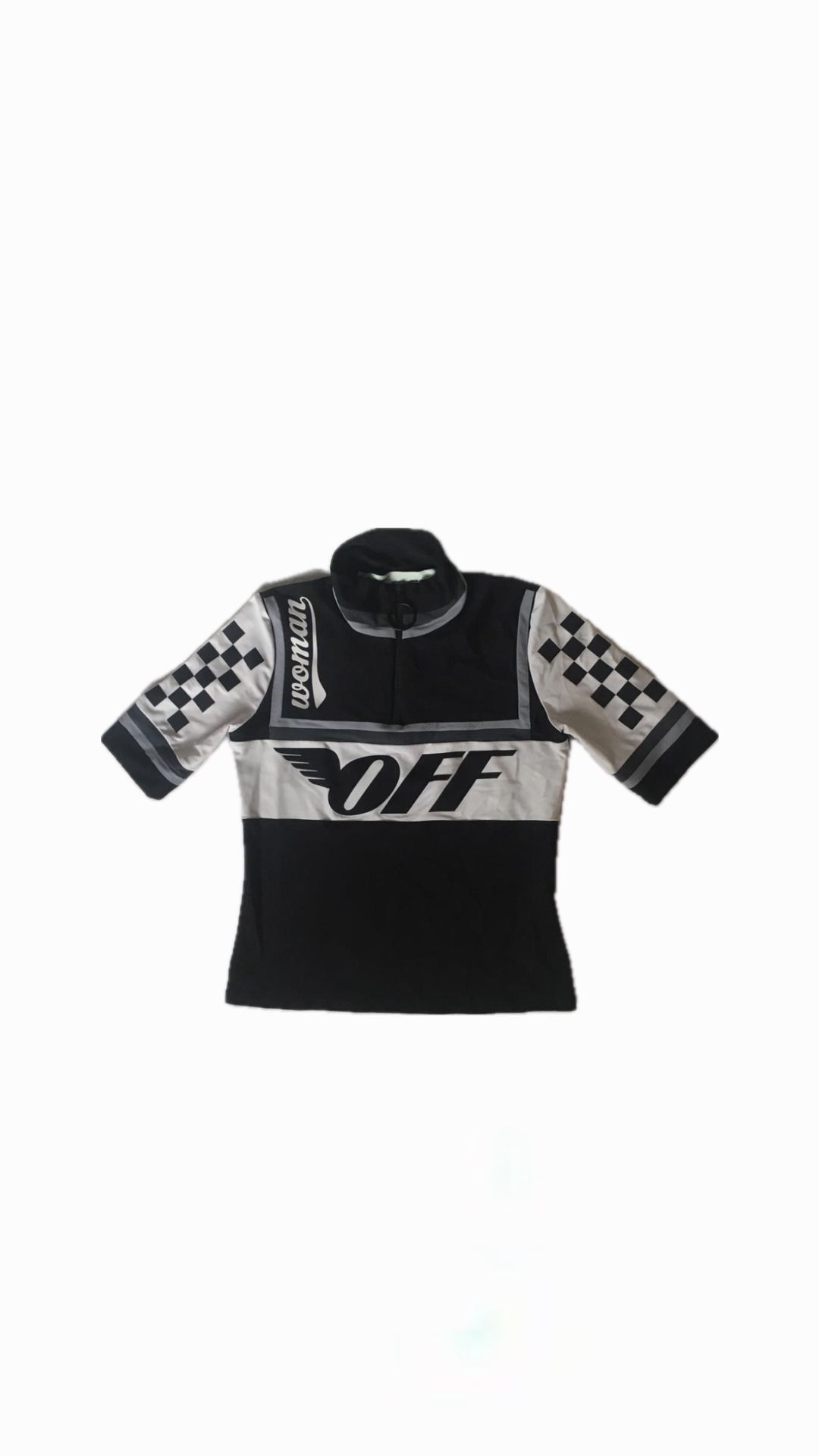 off-white cycling top