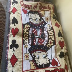 Vintage Betty Boop Throw Blanket