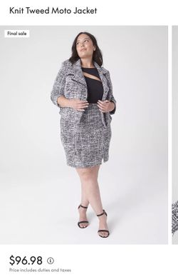 Plus size moto style blazer * Porch pick up only”
