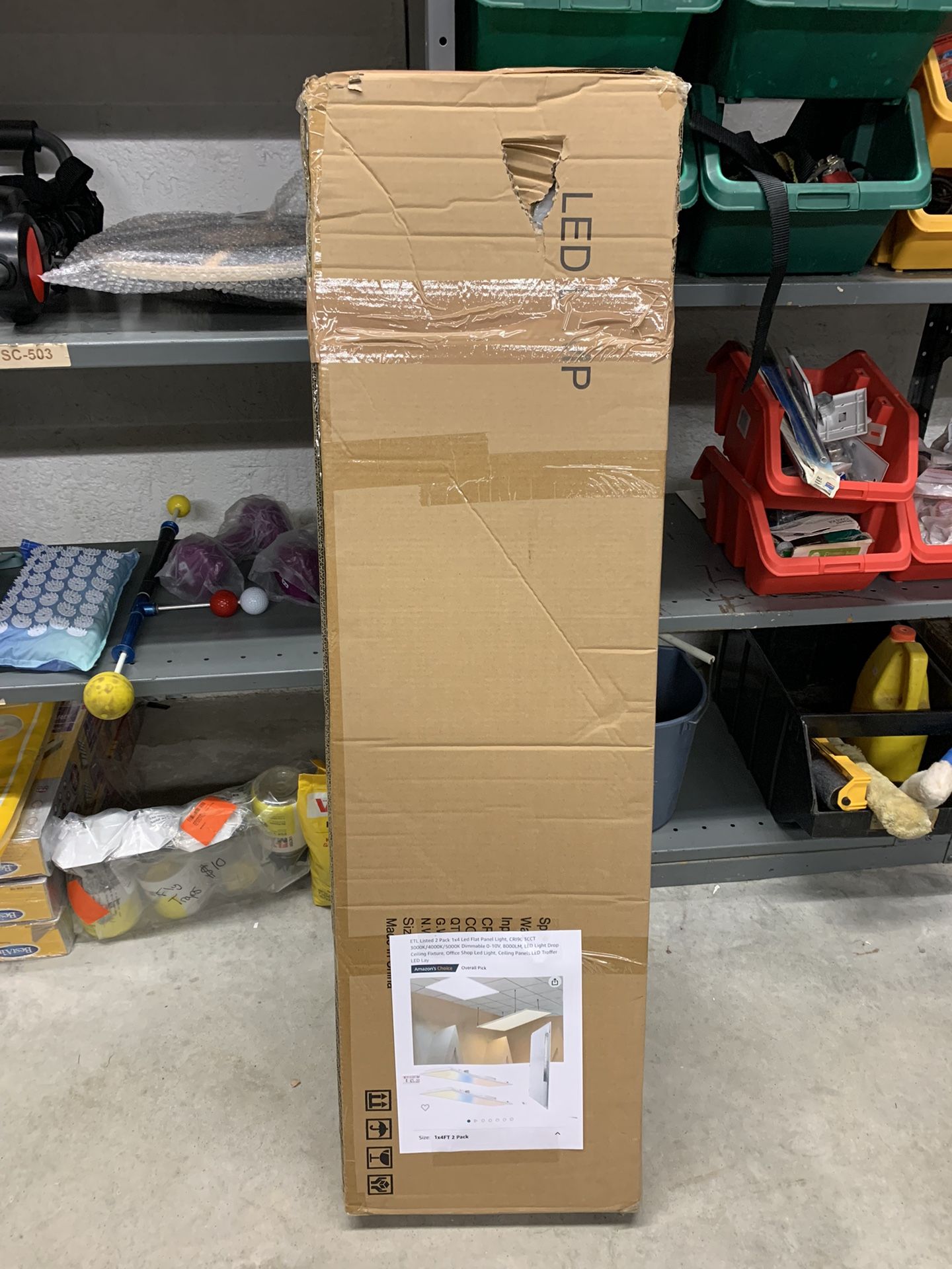 2 Pack 1’x4’ LED Flat Panel Light