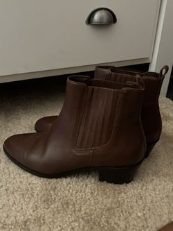 J. Crew Chestnut Ankle Booties Size 7