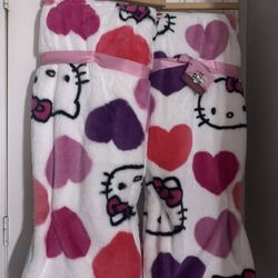 Hello Kitty Valentines Blanket Faux Fur 🎀💕