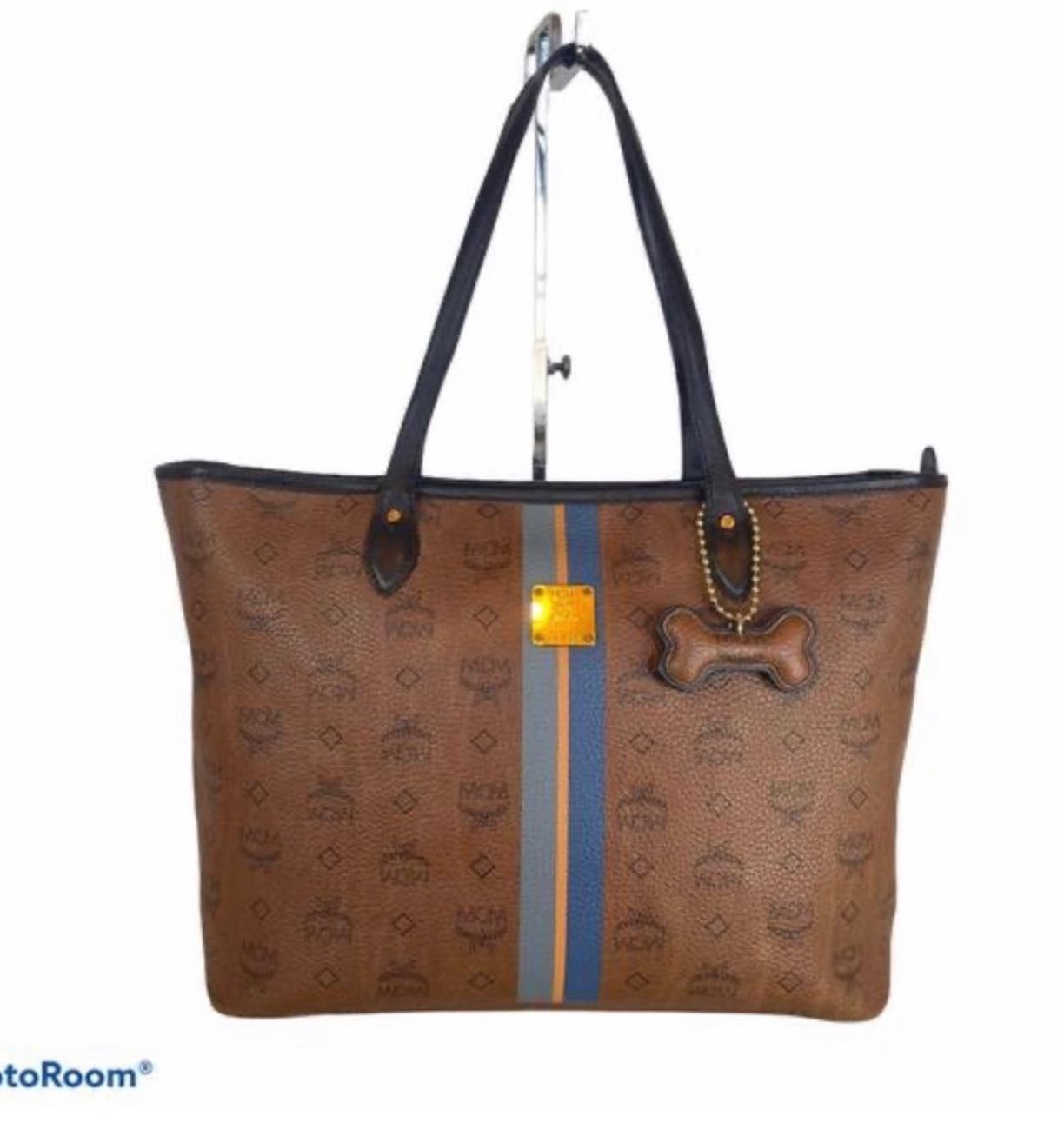 MCM Brown Tote Zipper Bag