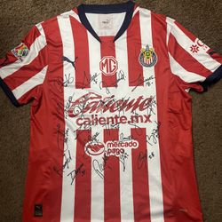 Camisa De Chivas Autografiada