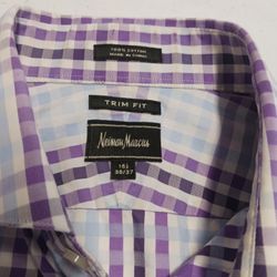 Neiman Marcus Mens Long Sleeve Button Up Shirt