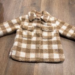 ZARA UNISEX SHERPA KIDS JACKET SIZE 6