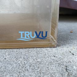 TRUVU 300 Gallon Acrylic Tank W/ Filter And Wooden Cabinet Stand