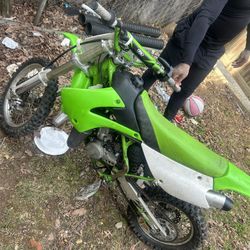 Kawasaki Green & White KX85 