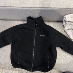 INN Sherpa Fleece Zip Jacket – Black (Size M) – Brand New