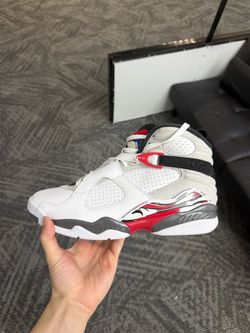 Jordan 8 White true red