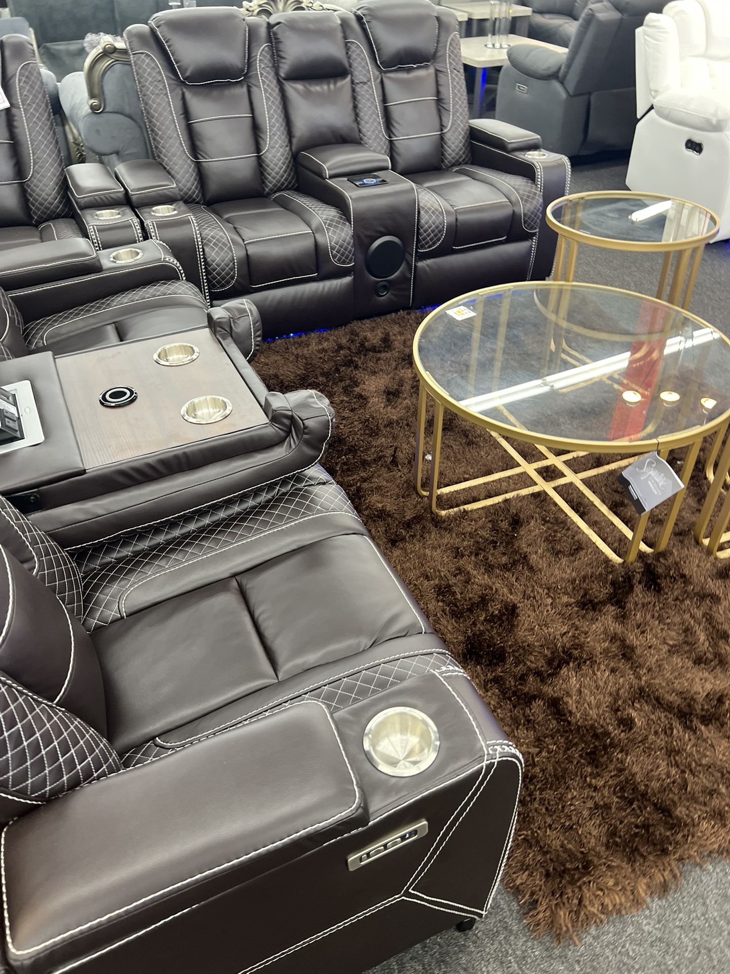 Theater Reclining Couch And Loveseat!