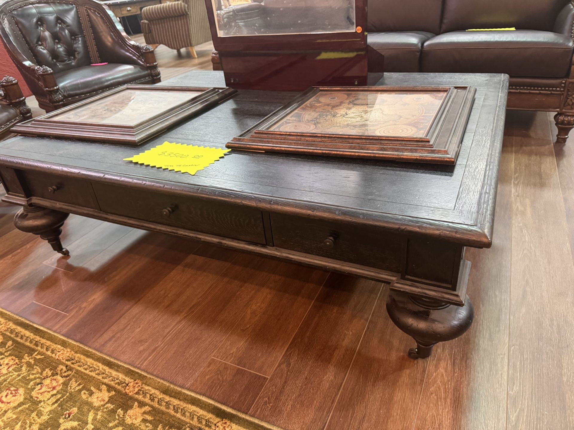 Large Old World Coffee Table