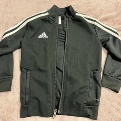 Adidas Black Track Jacket Like New! Size 6-6x