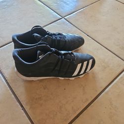 Adidas Football Cleats Size 7 Men's Black/White High-Top - Used Good Condition
