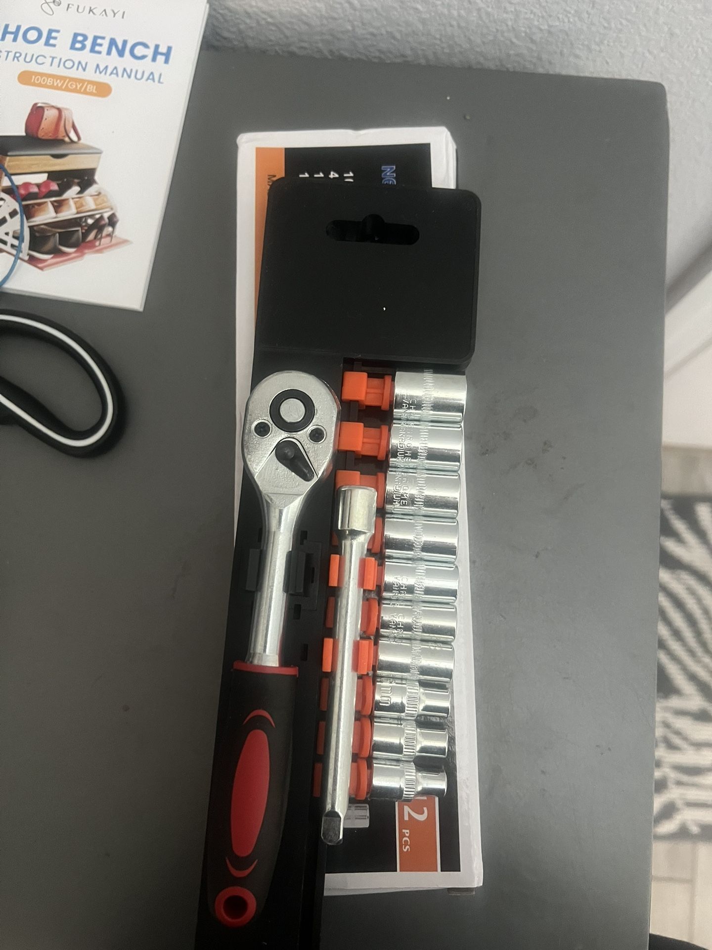 10pcs-1/4 Inch DR Metric Socket Set