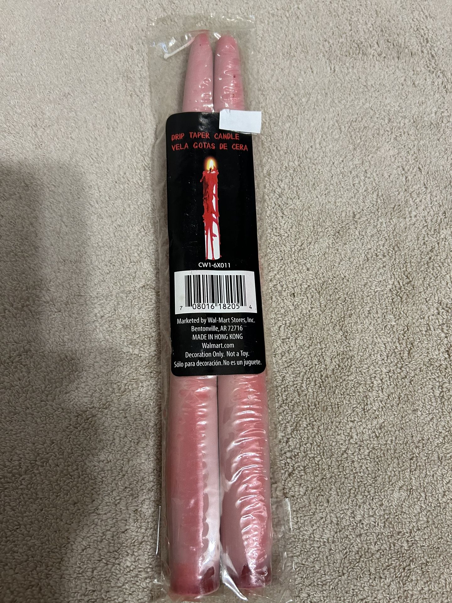 Halloween Bleeding Candle Stickers 2 Pkg. 11” (H)
