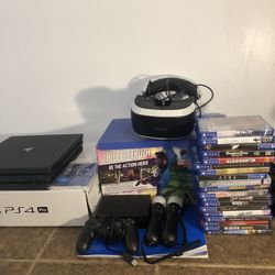 PS4 PRO W/ PSVR1 & GAMES