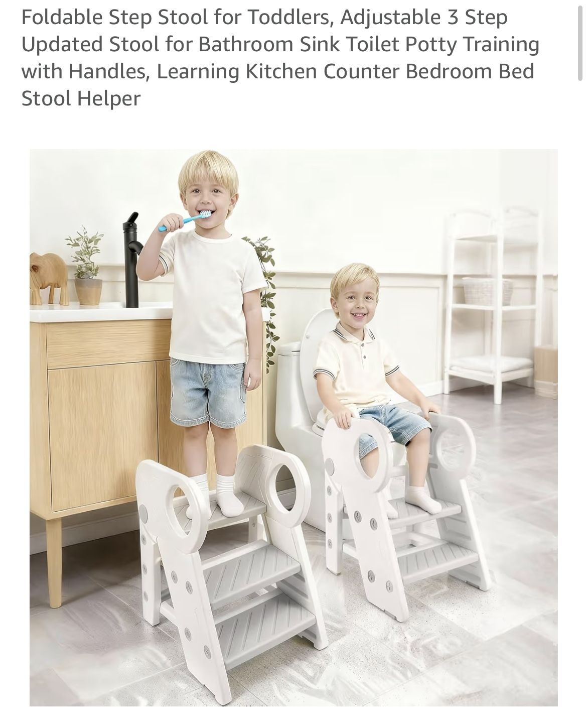 Brand New : Foldable Step Stool for Toddlers