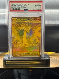 2025 Mega Charizard X ex #130 Hyper-Rare PSA 8