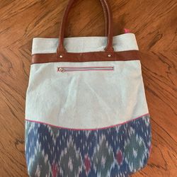 Heavy Duty Bee Gee Handicrafts Tote Bag from India in Excellent Condition 