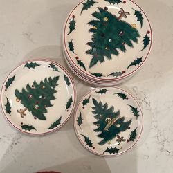 Lefton Christmas Plates Dishes