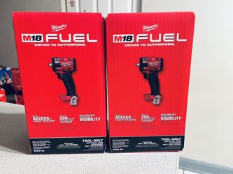 Milwaukee New M18 Fuel 3/8inc Impact Wrench (tool Only)$190eaxh One Cada Una 