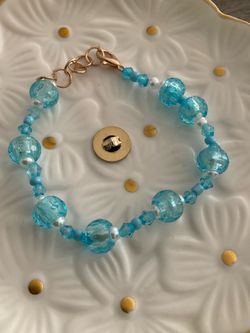 Ocean Mist Translucent Blue clip on Bracelet