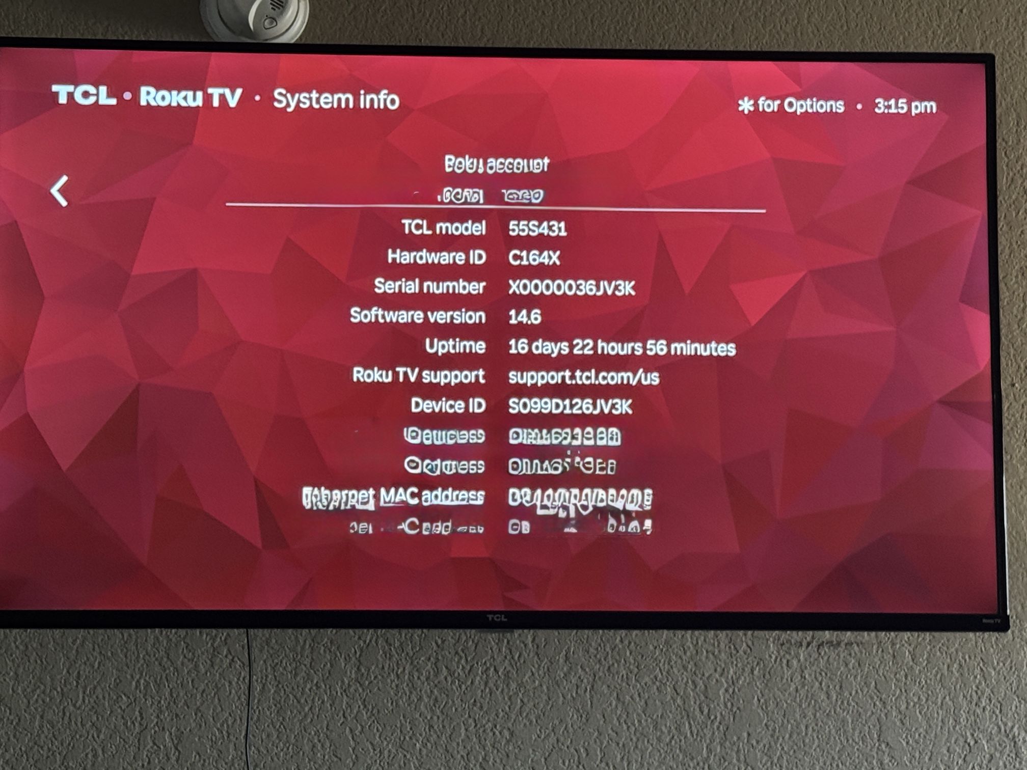 Roku 55inch Tv