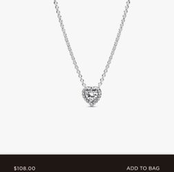 Pandora Elevated heart necklace